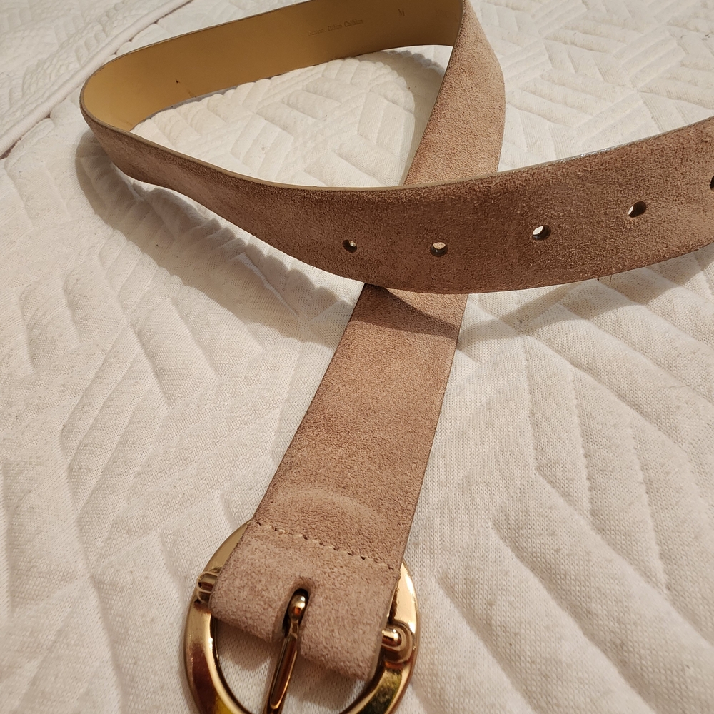 Anne Klein Tan Belt with Gold Buckle - Picture 7 of 7
